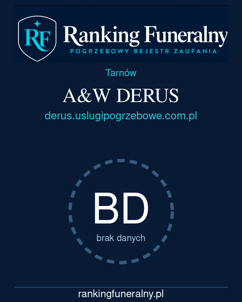 A&W DERUS - badge pionowy
