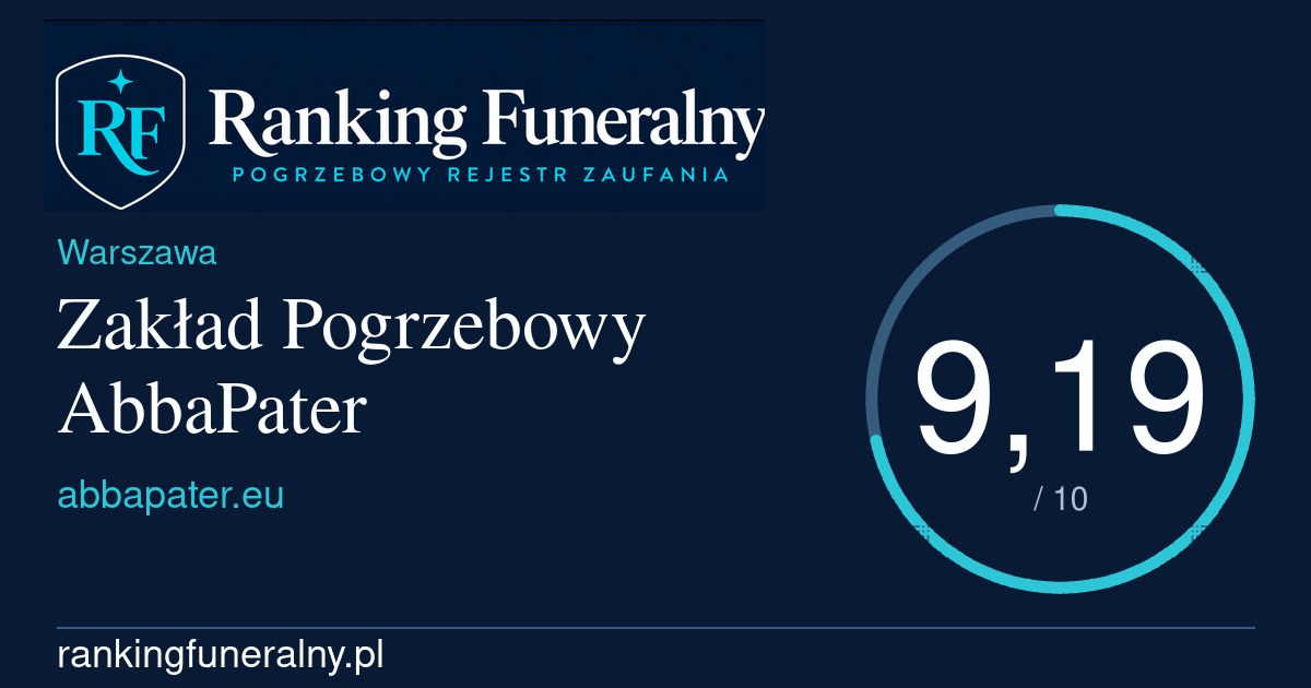 Zakład Pogrzebowy AbbaPater - badge poziomy