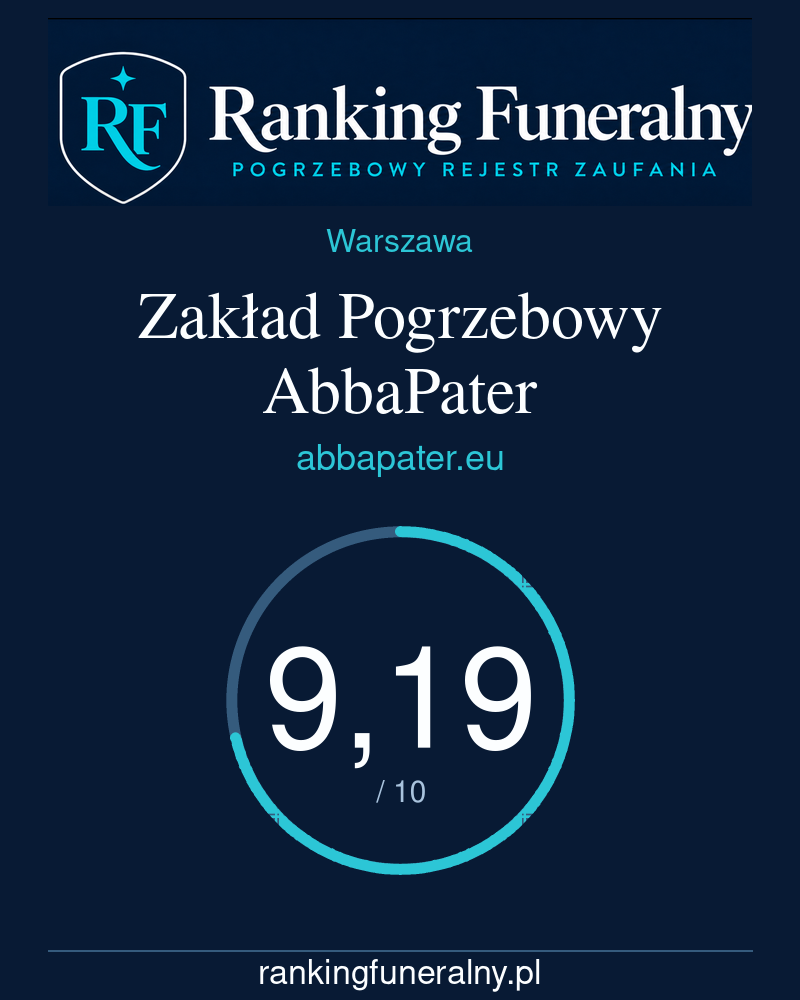 Zakład Pogrzebowy AbbaPater - badge pionowy