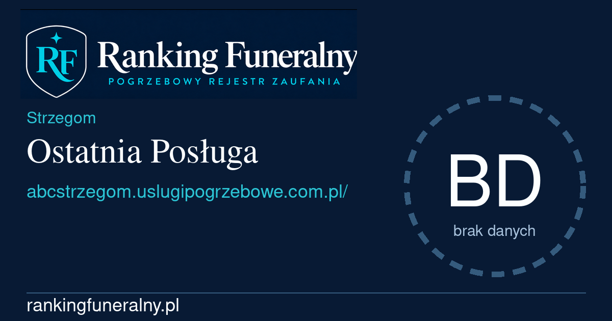 Ostatnia Posługa - badge poziomy