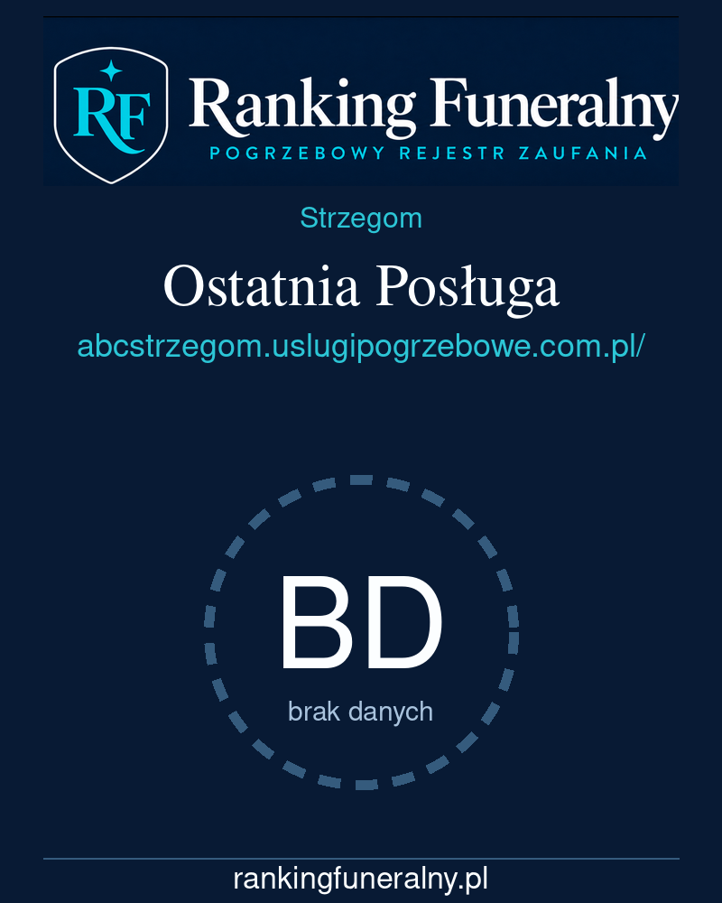Ostatnia Posługa - badge pionowy