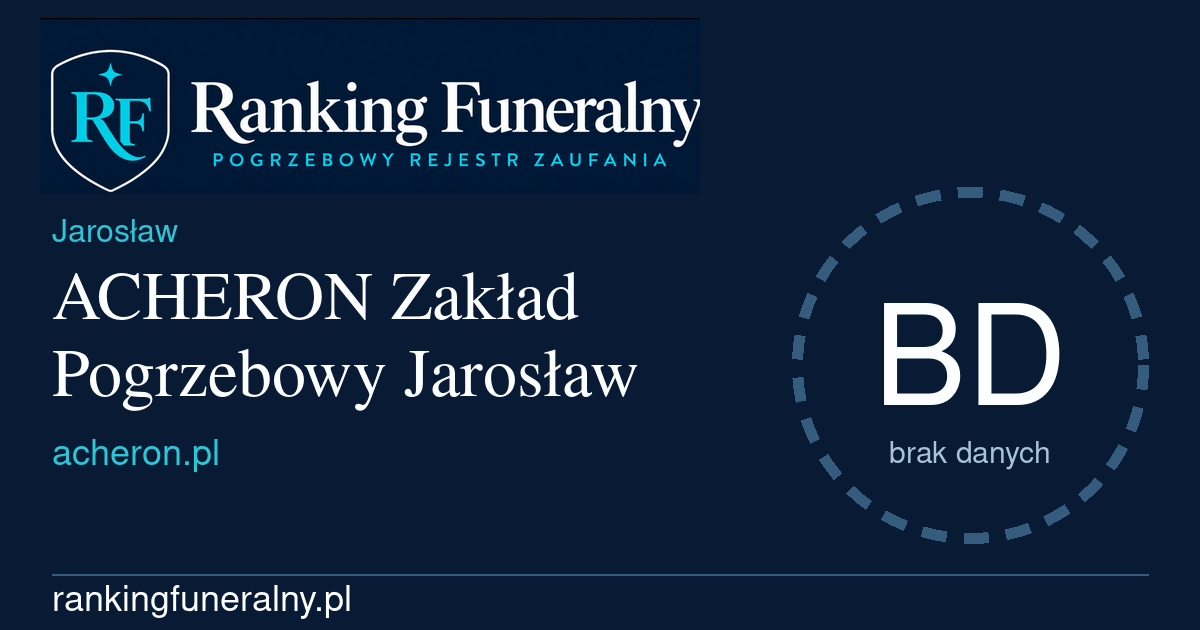 ACHERON Zakład Pogrzebowy Jarosław - badge poziomy