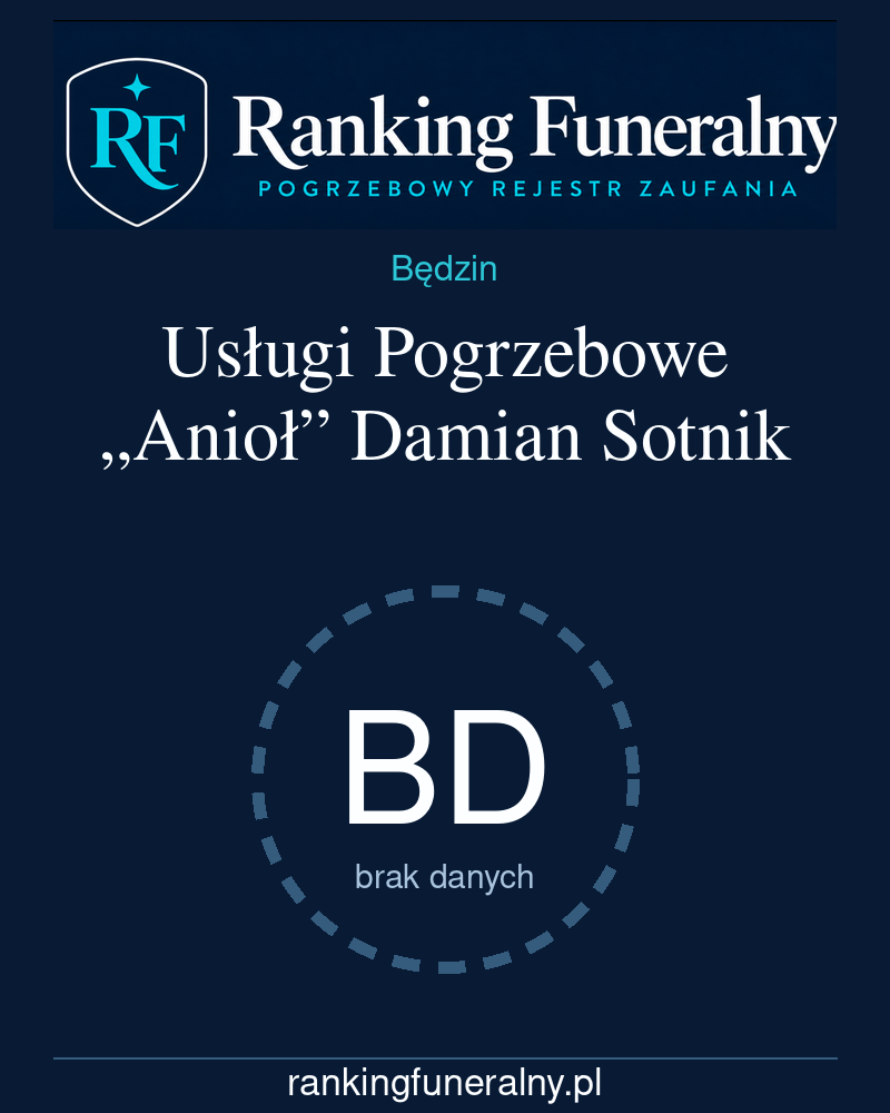 Usługi Pogrzebowe „Anioł” Damian Sotnik - badge pionowy