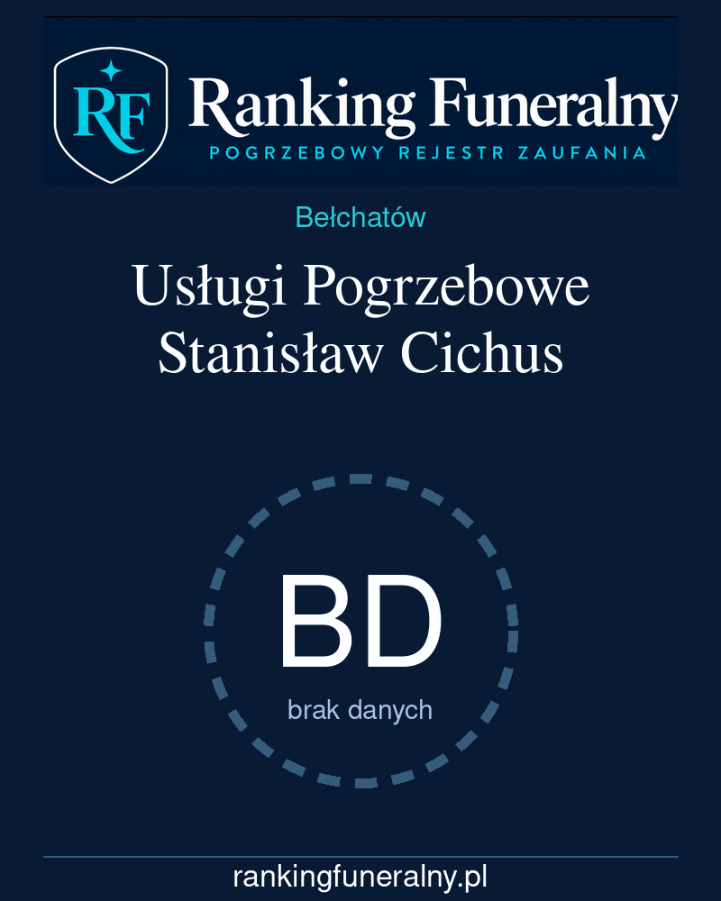 Usługi Pogrzebowe Stanisław Cichus - badge pionowy