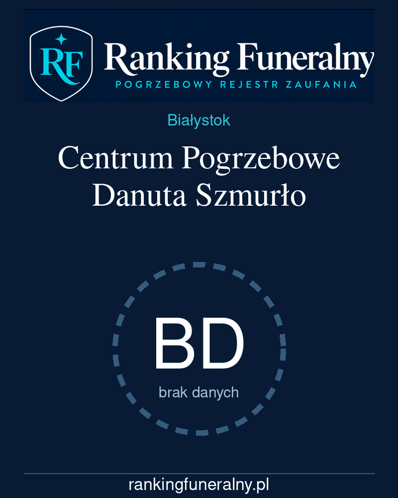 Centrum Pogrzebowe Danuta Szmurło - badge pionowy
