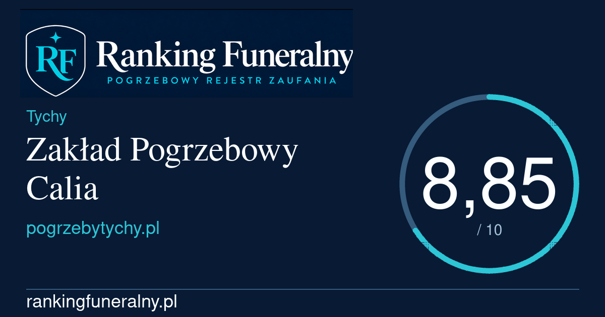 Zakład Pogrzebowy Calia - badge poziomy