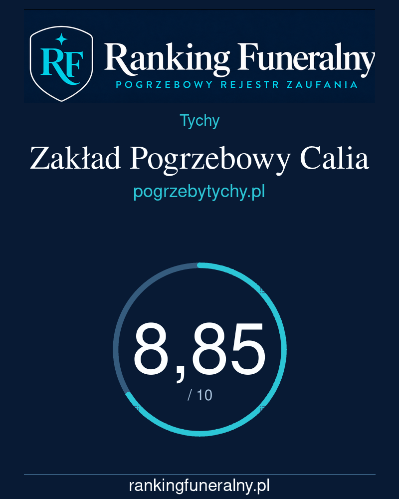 Zakład Pogrzebowy Calia - badge pionowy