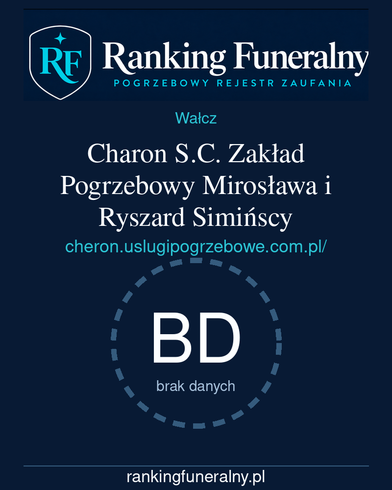 Charon S.C. Zakład Pogrzebowy Mirosława i Ryszard Simińscy - badge pionowy