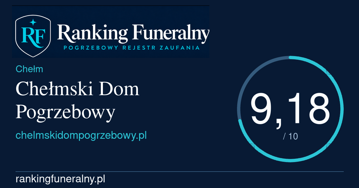 Chełmski Dom Pogrzebowy - badge poziomy