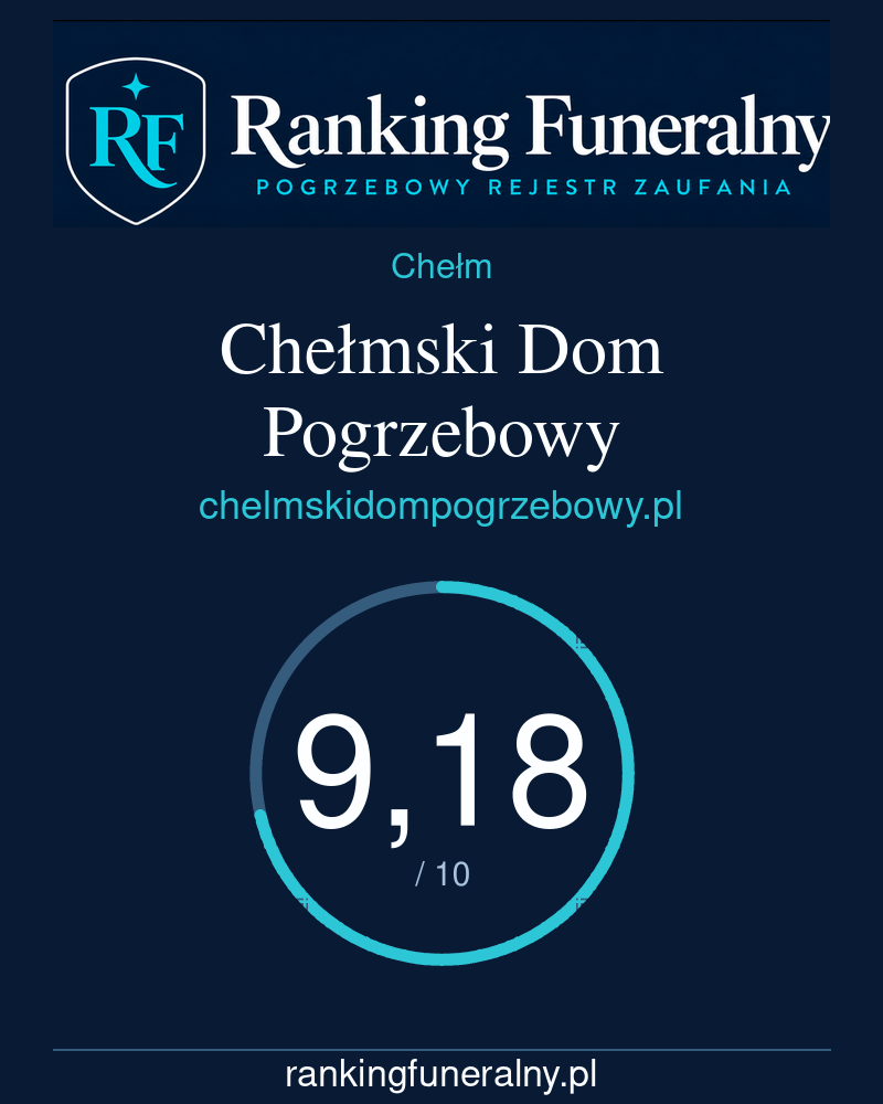 Chełmski Dom Pogrzebowy - badge pionowy