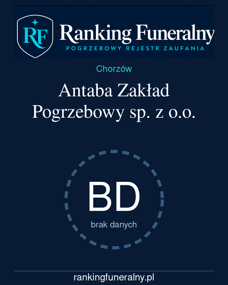 Antaba Zakład Pogrzebowy sp. z o.o. - badge pionowy