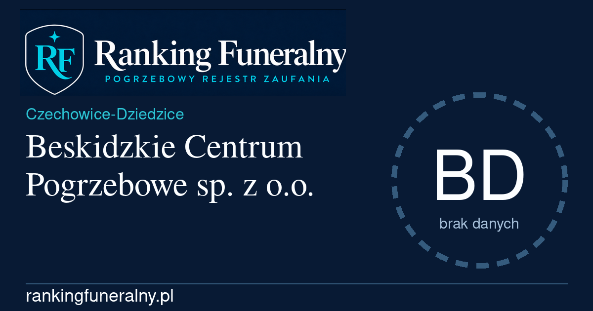 Beskidzkie Centrum Pogrzebowe sp. z o.o. - badge poziomy