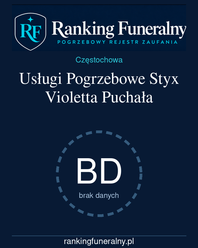 Usługi Pogrzebowe Styx Violetta Puchała - badge pionowy