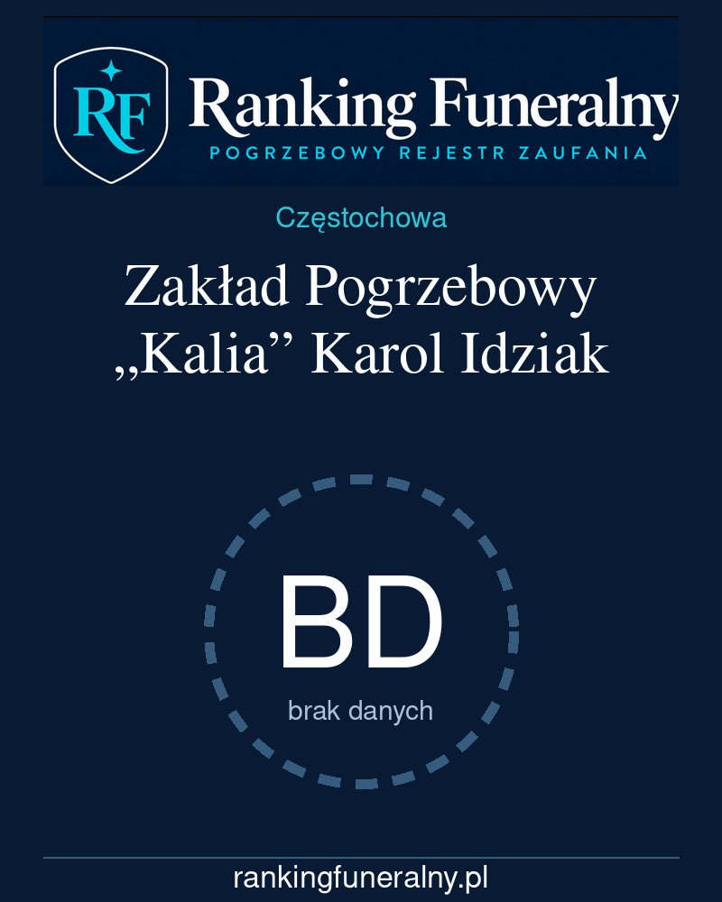Zakład Pogrzebowy „Kalia” Karol Idziak - badge pionowy