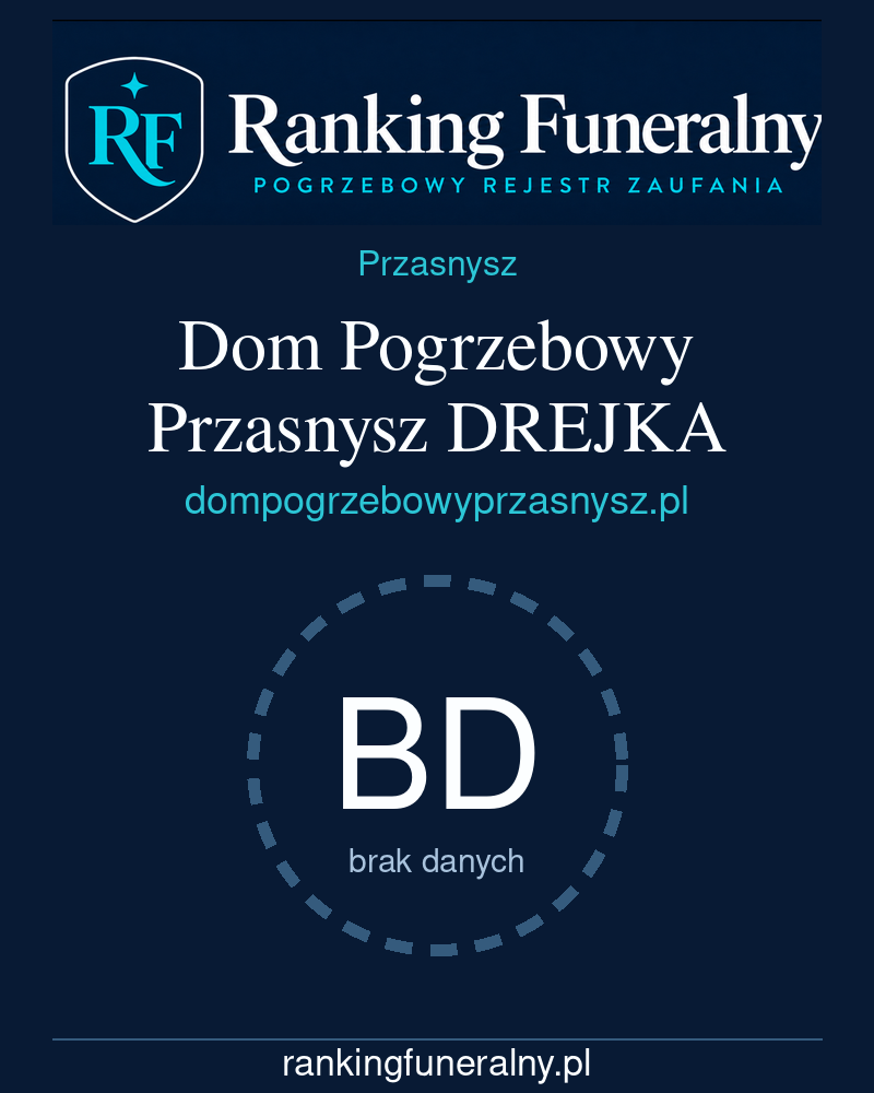 Dom Pogrzebowy Przasnysz DREJKA - badge pionowy