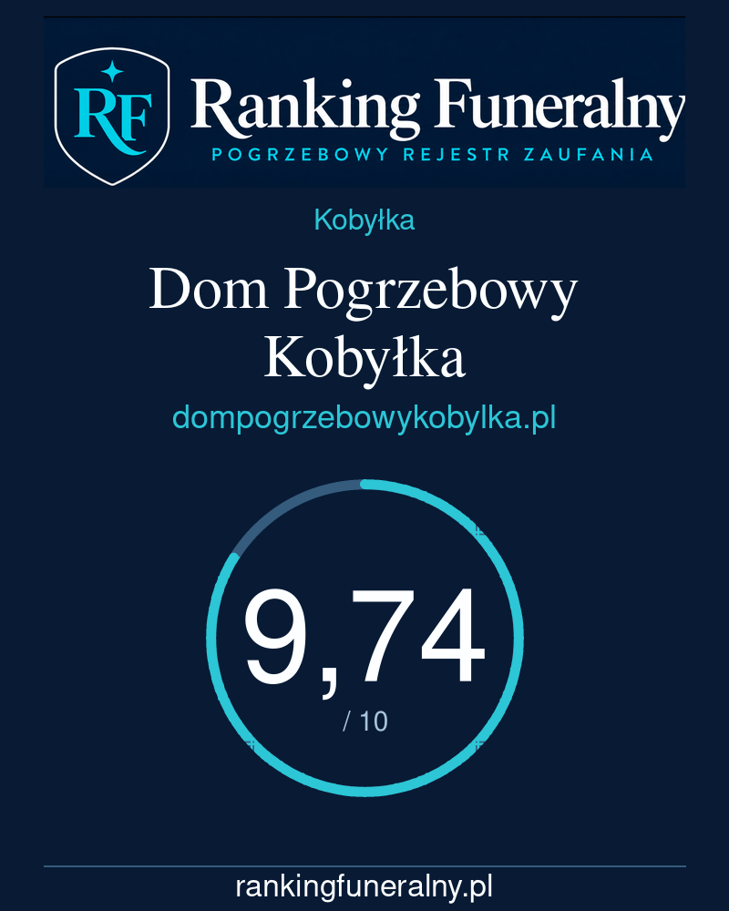 Dom Pogrzebowy Kobyłka - badge pionowy