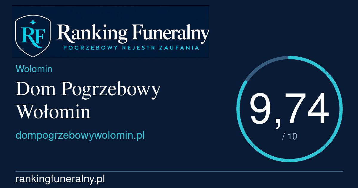 Dom Pogrzebowy Wołomin - badge poziomy