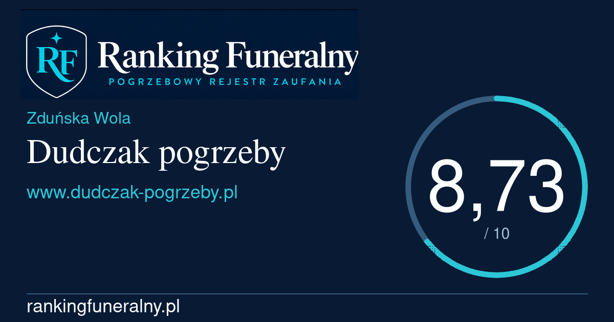 Dudczak pogrzeby - badge poziomy