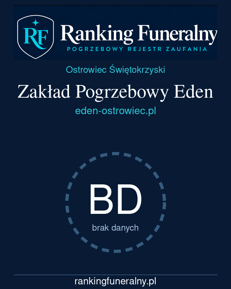 Zakład Pogrzebowy Eden - badge pionowy