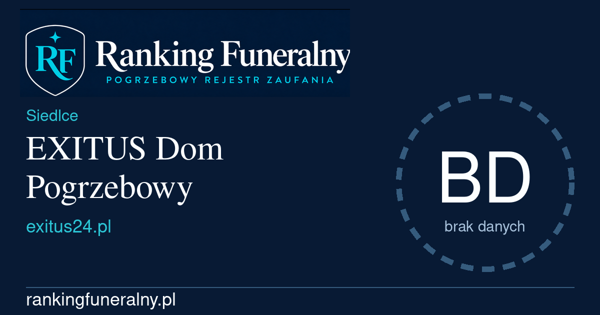 EXITUS Dom Pogrzebowy - badge poziomy