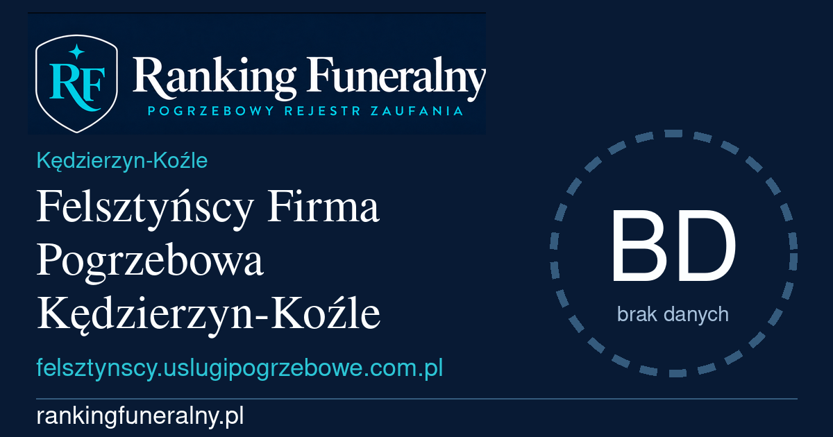 Felsztyńscy Firma Pogrzebowa Kędzierzyn-Koźle - badge poziomy