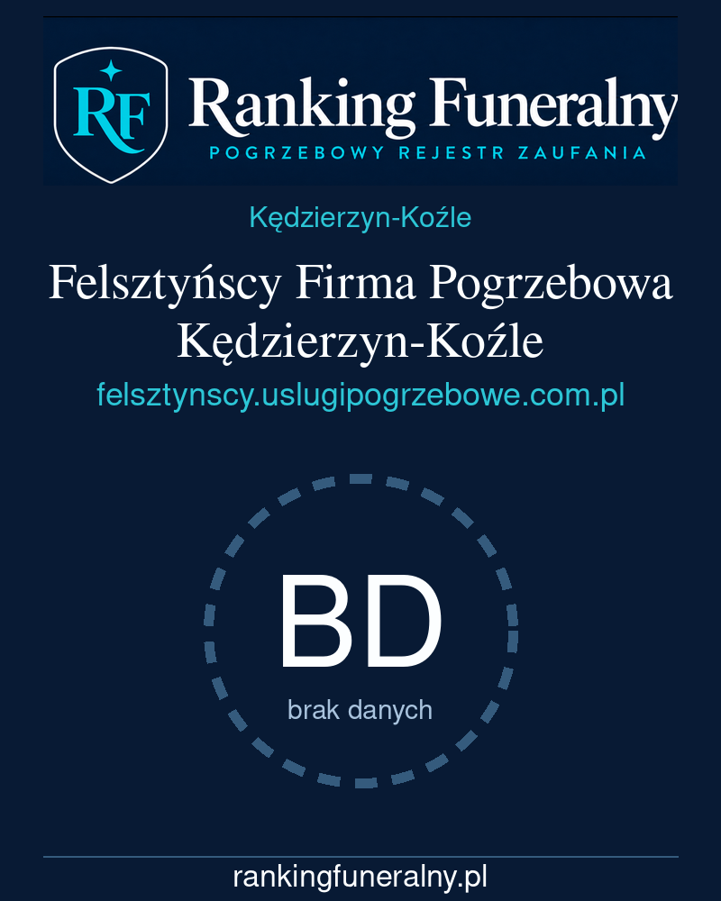 Felsztyńscy Firma Pogrzebowa Kędzierzyn-Koźle - badge pionowy