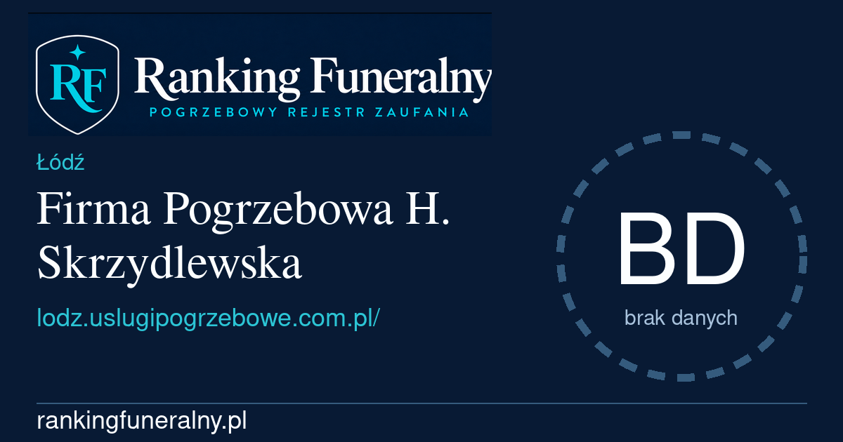 Firma Pogrzebowa H. Skrzydlewska - badge poziomy