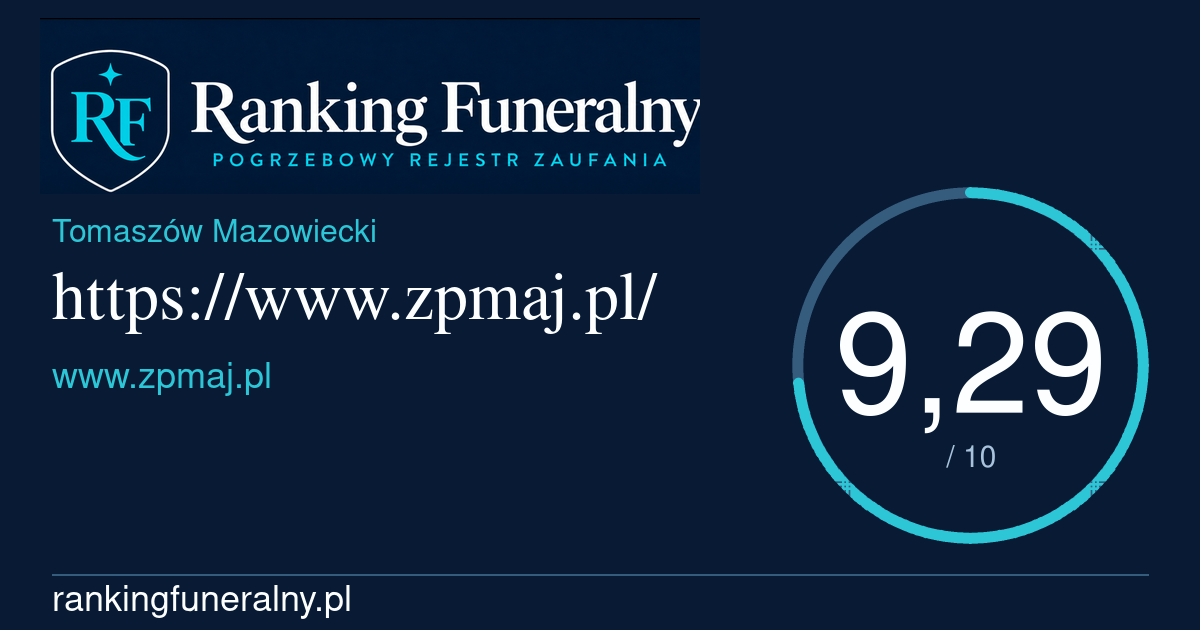 https://www.zpmaj.pl/ - badge poziomy
