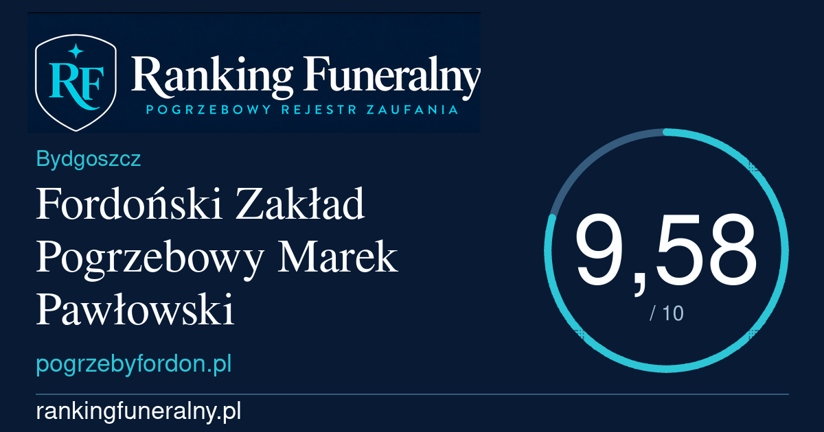 Fordoński Zakład Pogrzebowy Marek Pawłowski - badge poziomy