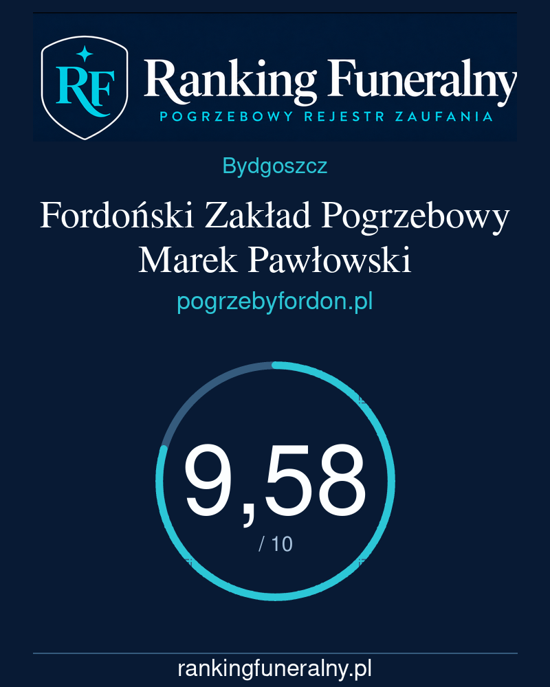 Fordoński Zakład Pogrzebowy Marek Pawłowski - badge pionowy