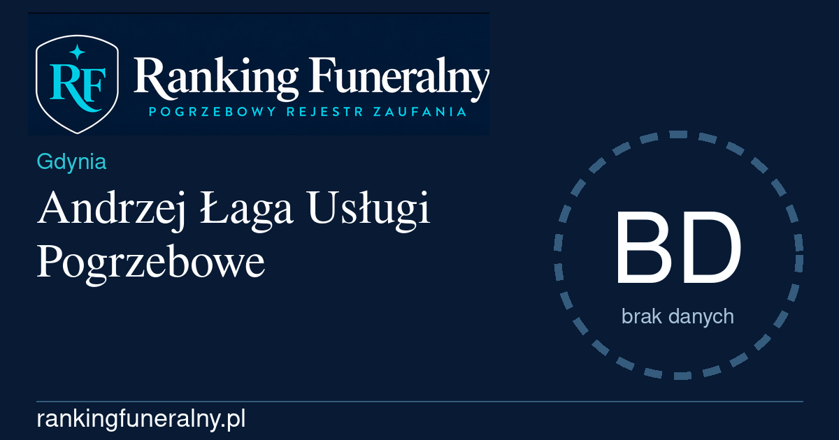Andrzej Łaga Usługi Pogrzebowe - badge poziomy