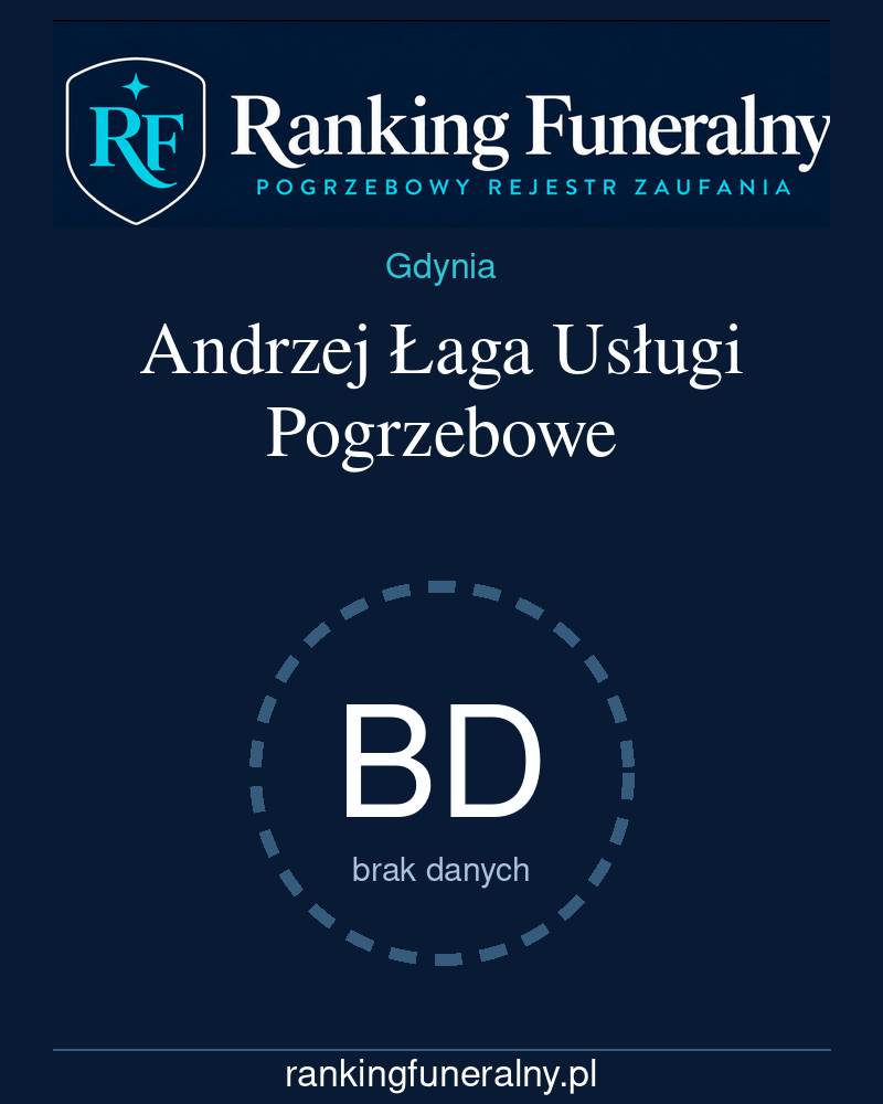 Andrzej Łaga Usługi Pogrzebowe - badge pionowy
