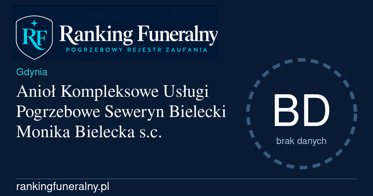 Anioł Kompleksowe Usługi Pogrzebowe Seweryn Bielecki Monika Bielecka s.c. - badge poziomy