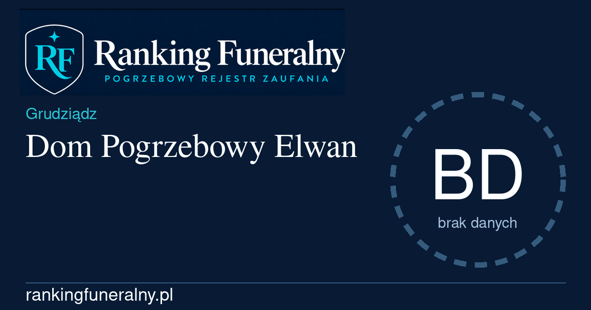 Dom Pogrzebowy Elwan - badge poziomy