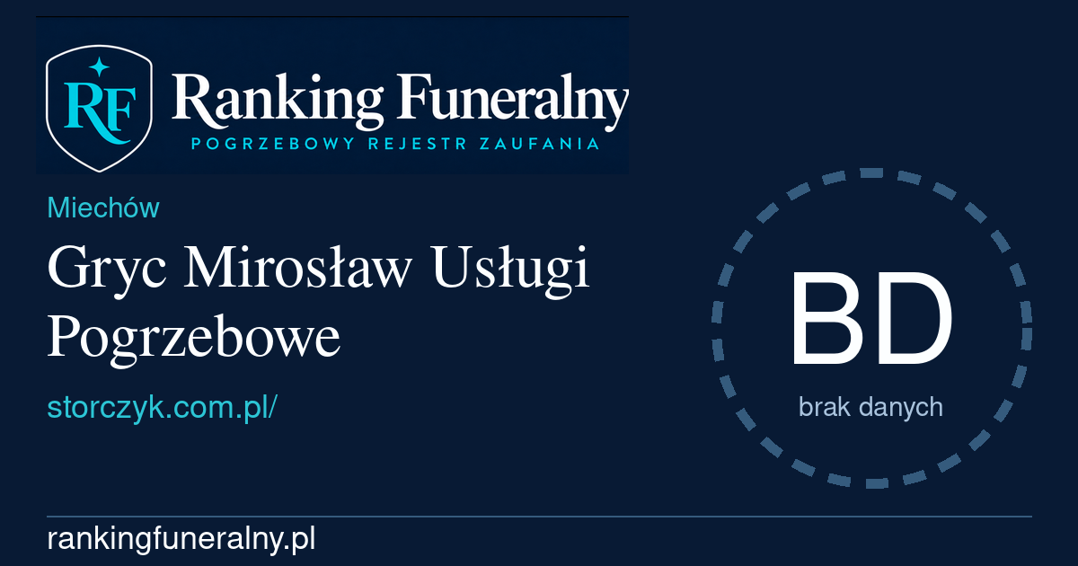 Gryc Mirosław Usługi Pogrzebowe - badge poziomy