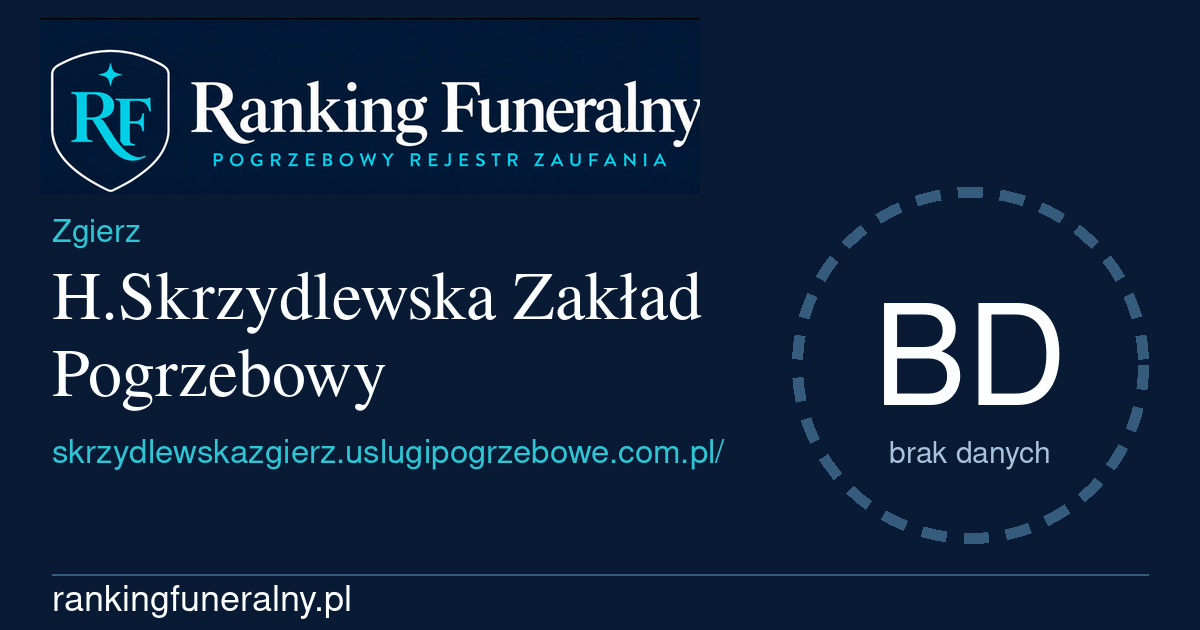 H.Skrzydlewska Zakład Pogrzebowy - badge poziomy