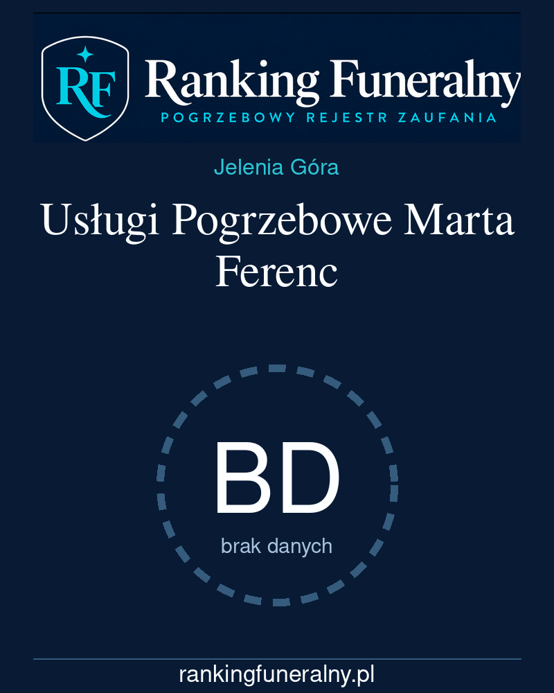 Usługi Pogrzebowe Marta Ferenc - badge pionowy