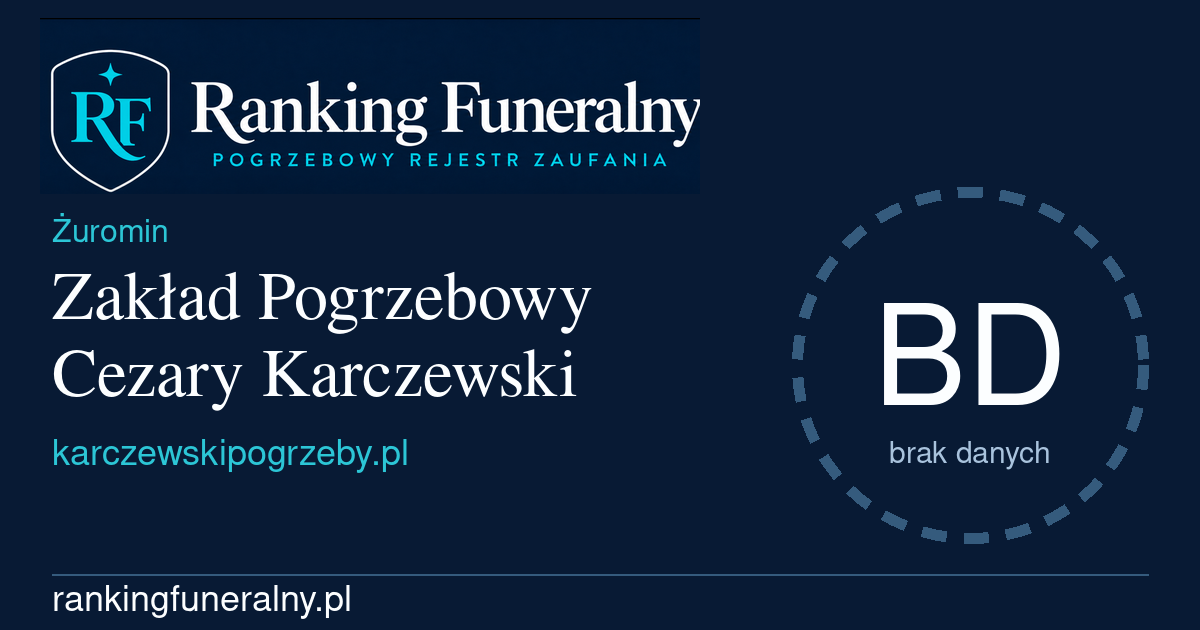 Zakład Pogrzebowy Cezary Karczewski - badge poziomy