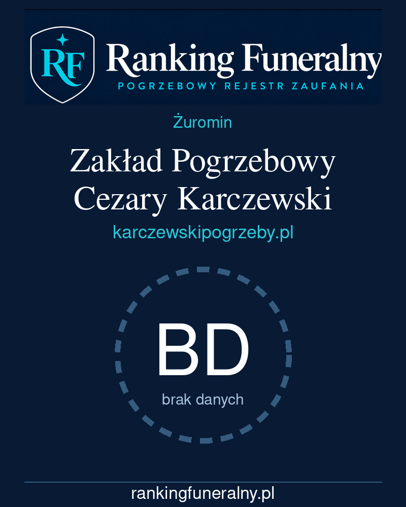 Zakład Pogrzebowy Cezary Karczewski - badge pionowy