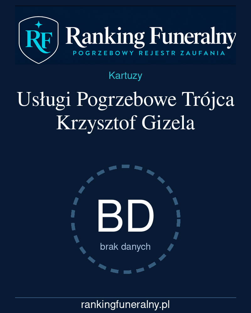 Usługi Pogrzebowe Trójca Krzysztof Gizela - badge pionowy