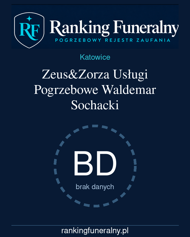 Zeus&Zorza Usługi Pogrzebowe Waldemar Sochacki - badge pionowy