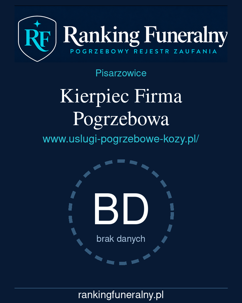 Kierpiec Firma Pogrzebowa - badge pionowy