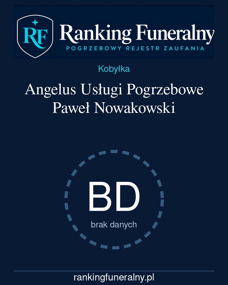 Angelus Usługi Pogrzebowe Paweł Nowakowski - badge pionowy