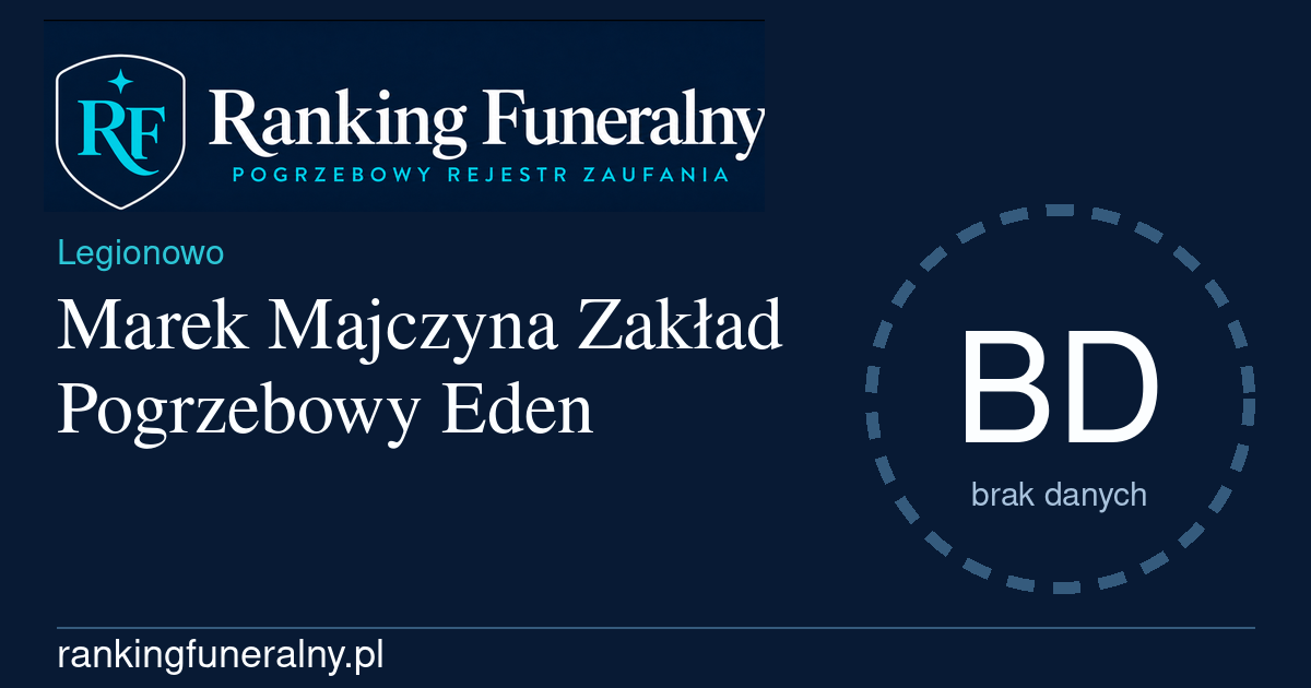 Marek Majczyna Zakład Pogrzebowy Eden - badge poziomy