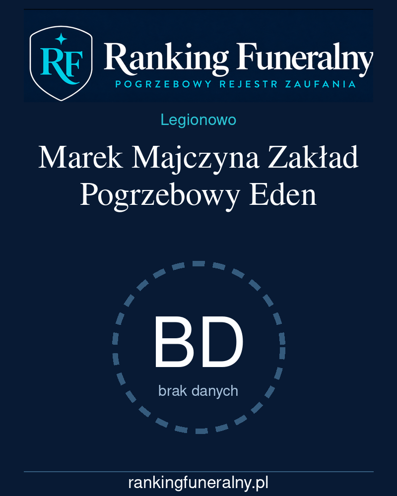 Marek Majczyna Zakład Pogrzebowy Eden - badge pionowy