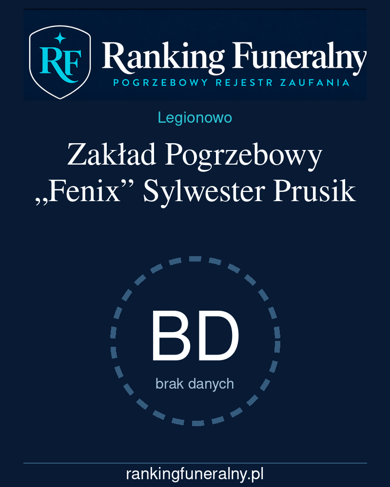 Zakład Pogrzebowy „Fenix” Sylwester Prusik - badge pionowy
