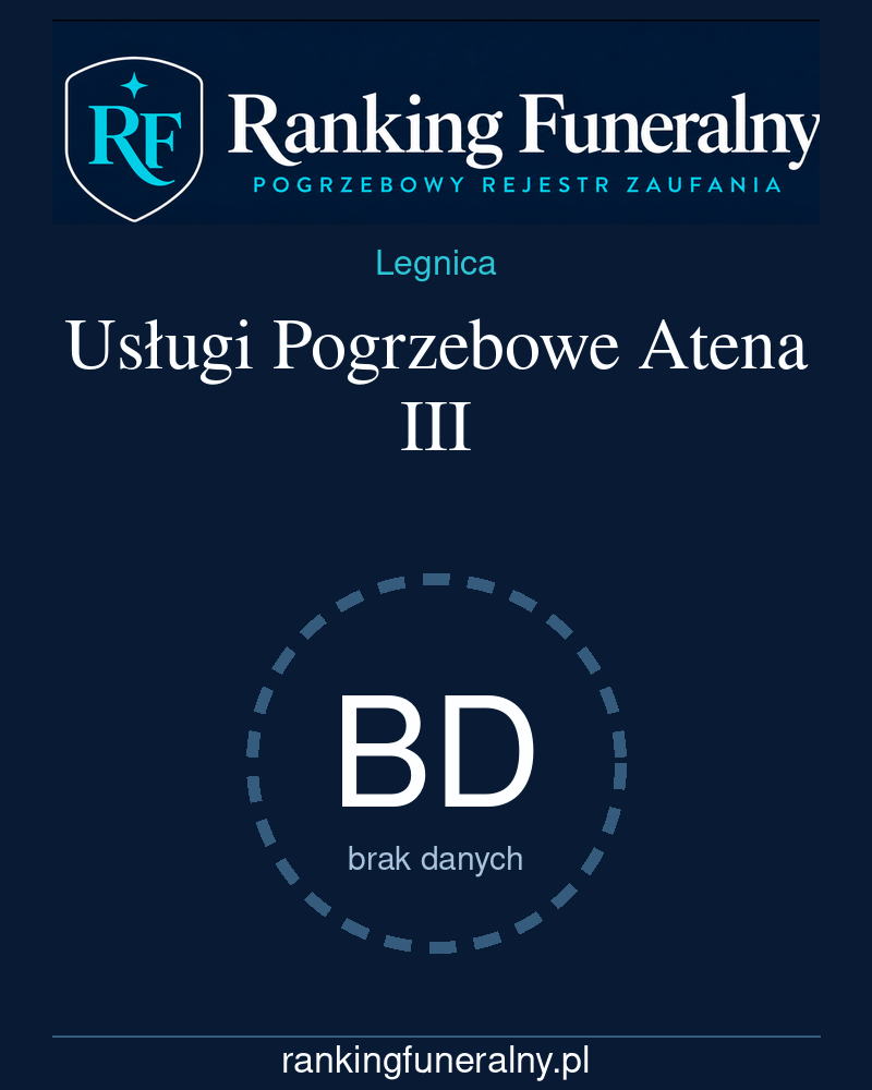 Usługi Pogrzebowe Atena III - badge pionowy