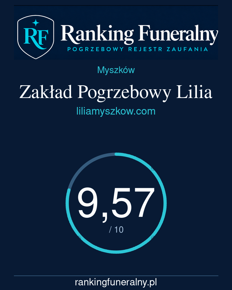 Zakład Pogrzebowy Lilia - badge pionowy