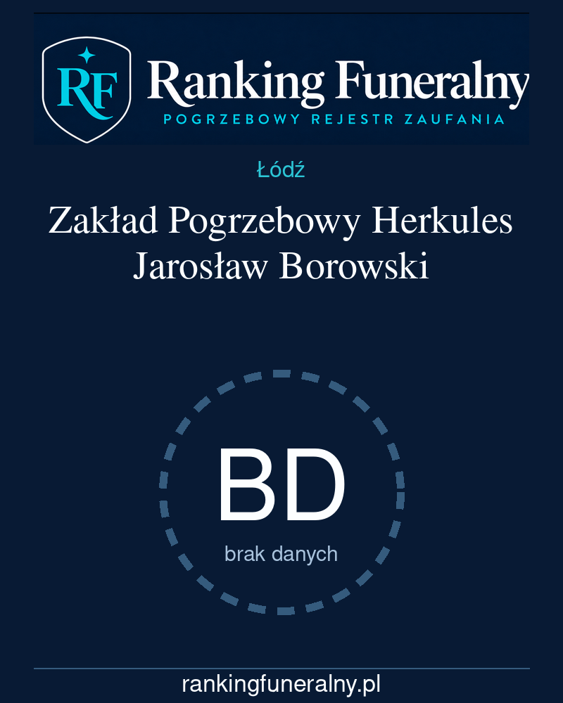 Zakład Pogrzebowy Herkules Jarosław Borowski - badge pionowy
