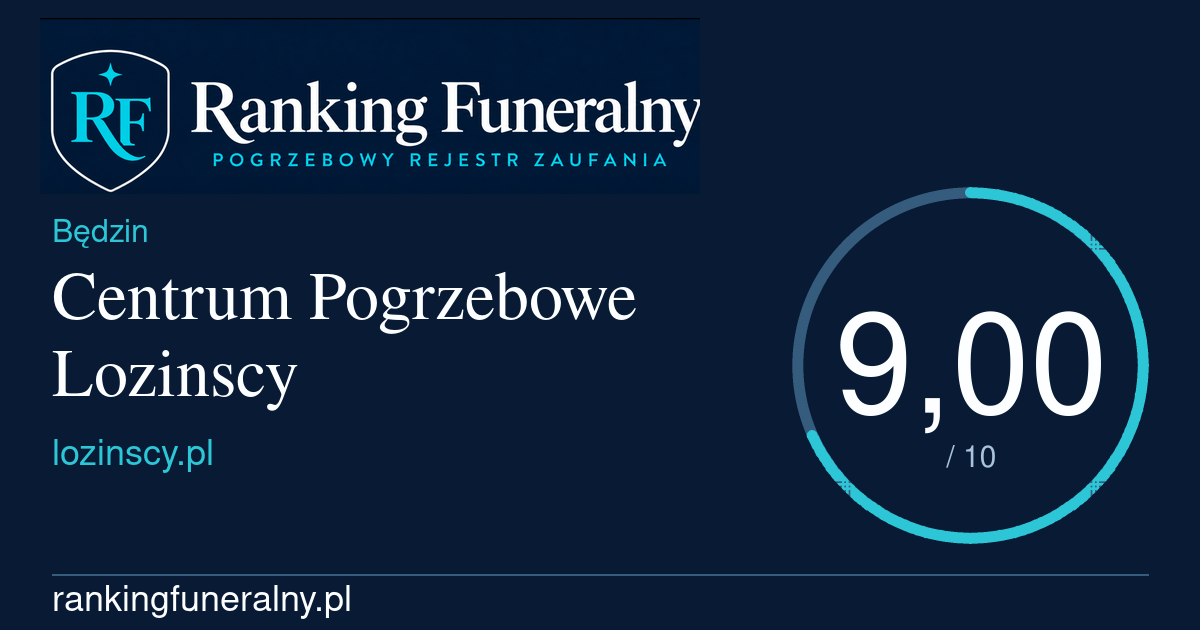 Centrum Pogrzebowe Lozinscy - badge poziomy